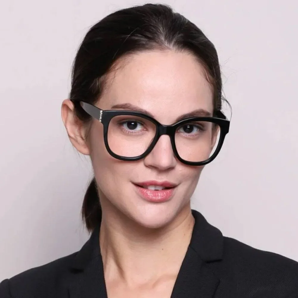 NEW Saint Laurent SLM97 001 Black Square Women Eyeglasses